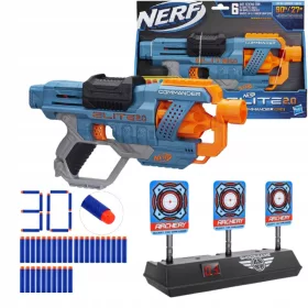  NERF ELITE 2.0 COMMANDER + SHIELD + 30x PFEILE
