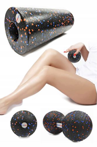  MASSAGESET ROLLER + BALL + DOPPELTE EPP FITNESS CROSSFIT MASSAGE