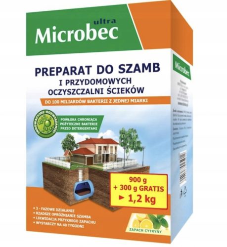  Pulverzubereitung für Klärgruben Bros Microbec Ultra 1,2 kg