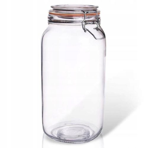 Lebensmittelbehälter Töpfe Glasgefäß mit Clip BELA 2 l