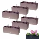 Prosperplast-Blumentopf, 50 cm x 19 x 18,5 cm, Durchmesser 50 cm, Kunststoff in Braun- und Beigetönen