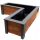  Panelsite-Blumentopf 108 cm x 40 x 32 cm, Holztöne in Braun- und Beigetönen, Grau- und Silbertöne