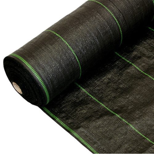 Agrartextil - Landwirtschaftliches Mulchgewebe (Anti-Unkraut) Schwarz Azurblau 130 x 10.000 cm 70 g/m²