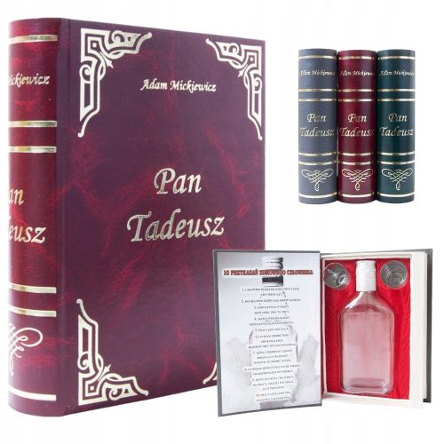  Alkoholbuch PAN TADEUSZ Lustige Geschenkartikel Glasflasche