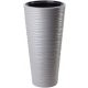  Form-Plastic Blumentopf 30 cm x 30 x 56 cm Durchmesser 30 cm Kunststoff in den Farben Grau und Silber
