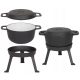 JAGDKÄTZCHEN 5 L EMAILLIERT LAGERFEUER Topf Bratpfanne Grill Emailliert