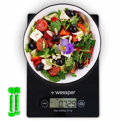  Wessper ScaleMax Küchenwaage schwarz 5 kg