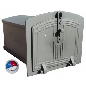  Ofen für Räucherofen Gusseisen Thermometer 31kg FLIESEN