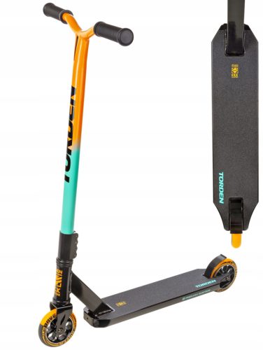  Zweirädriger Roller Raven 015605 Schwarz, Orange, Türkis