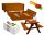 SET AUS HOLZSANDKASTEN + TISCH MIT SITZEN