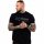  Atmungsaktives, bequemes, schwarzes Herren-T-Shirt für das Training im Fitnessstudio – GymBeam L