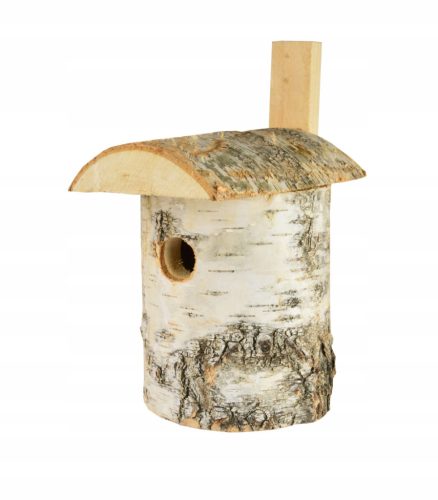  Nistkasten aus Birke für Vögel, natürliches Loch