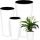  Deco4Home Blumentopf 25 cm x 25 x 48 cm Kunststoff weiß + 2 weitere Produkte