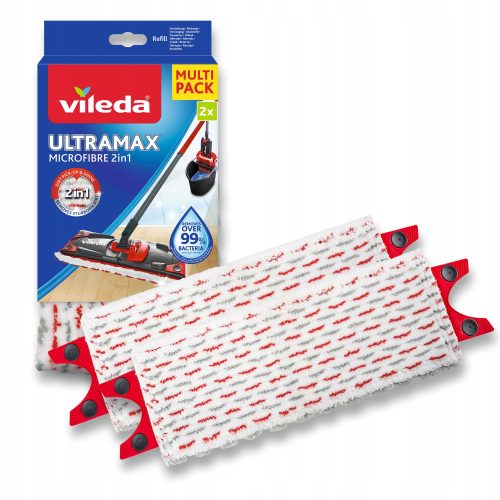 Vileda Ultramax Flachmop-Einsätze 35 cm, 2 Stück