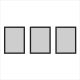 Bilder an der Wand Set mit schwarzen Rahmen, Set mit 3 Rahmen 50x70
