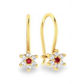  Goldblumenohrringe 585 Blumenohrring