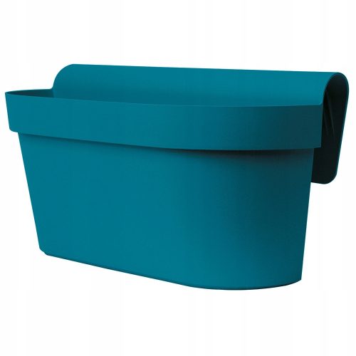  Euro3plast Blumentopf 50 cm x 21 x 23 cm, Kunststoff, Blautöne