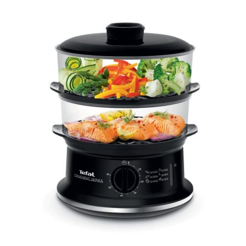  Tefal Bequemer VC1401 Dampfgarer 6 l schwarz 900 W