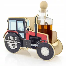    Karaffe Traktorgläser Geschenk zum 50. GEBURTSTAG für einen Landwirt-Traktorfahrer