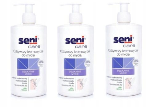 Seni Care Nährender Cremiger Duschgel 3x500ml – Set für sehr trockene Haut