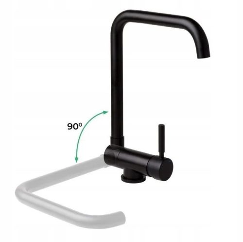 Reihe Lyro Stand-Küchenarmatur, schwarz