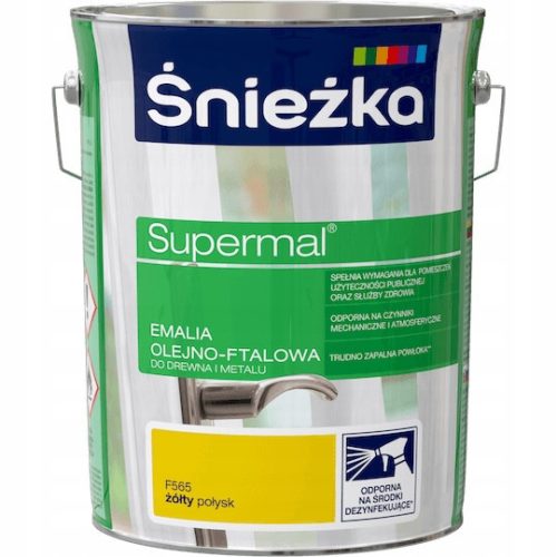 Öl-Phtal-Email Śnieżka Supermal F565 Gelb 5 l