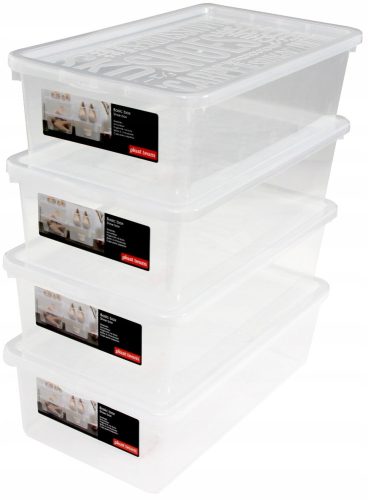 Boxen, Aufbewahrungsbehälter, Organizer 4x BOX ORGANIZER FÜR HERRENSCHUHE 9,5l