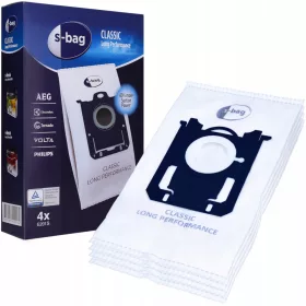    Synthetischer S-BAG Staubsaugerbeutel, Classic Long Performance, 4 Stk.