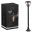  EDO E27 quadratischer Lichtmast 100 cm, schwarz