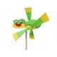  WINDMÜHLE Gartenschreck aus Holz FROSCH FROSCH