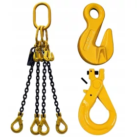 KETTE EINZEL 4C 2,36T 3M Sicherheitshaken + Funke