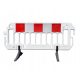 Weiße PVC-Trennbarriere, U20-Barriere