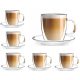 Gläser und Tassen Vialli Design Kaffee- und Teegläser 250 ml 6-tlg.