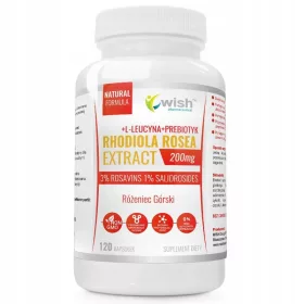  Rhodiola Rosea Extrakt 200mg von WISH - 120 Kapseln für verbesserte Vitalität und Stresstoleranz