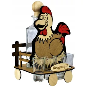  Karaffe 0,5 l Erwärmen Sie das Huhn mit 4 Gläsern