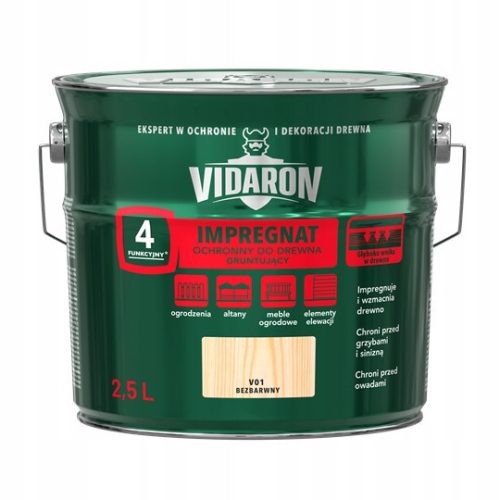Vidaron V01 Holzimprägnierung, farblos, 2,5 l