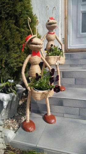  DEKORATION GARTENDEKORATION ÖKO-FIGUR EIN PAAR AMEISEN