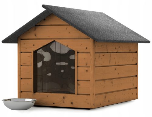  Hundehütte, Holz, Maße. Außenmaße 116 cm x 90 cm x 82 cm