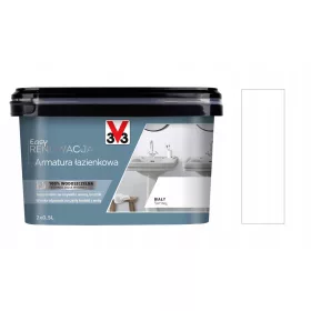  Acrylfarbe für Metall, Dekorlack V33 1 l Seidenweiß
