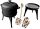  Gusseisentopf mit Rost, Poliertopf, 8 l, Grill