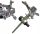  ECO pulsierender Metallsprinkler, Metallspieß