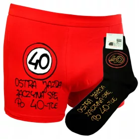 BOXER- und SOCKEN-Geschenk für GEBURTSTAG 18 30 40