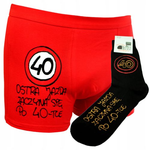 BOXER- und SOCKEN-Geschenk für GEBURTSTAG 18 30 40