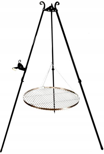 Feuerstellen für den Garten NiKmet Dreibeingrill, Edelstahlrost, 60 cm