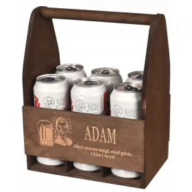  Holztragebox mit graviertem Geschenk