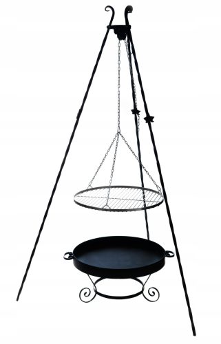  Gartengrill Dreibein 45 Edelstahl Dekogitter