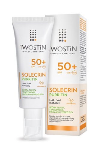 IWOSTIN SOLECRIN PURRITIN Leichter Mattierender Fluid SPF 50+