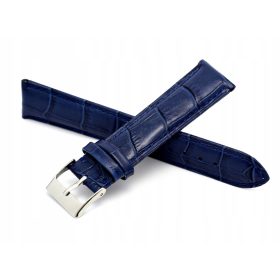  Uhrenarmband 20MM BLAUES Lederkrokodil