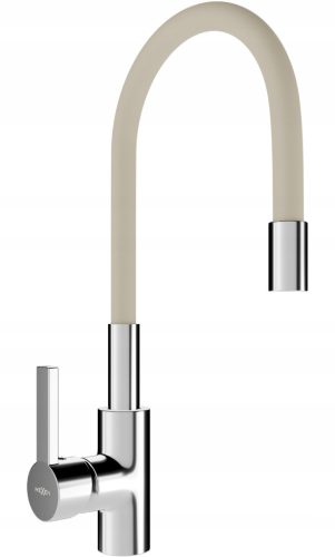  Mexen Flex bodenstehender Küchenarmatur, Beige, Silber