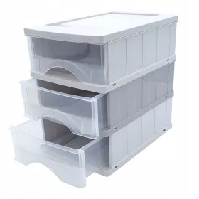   Super Dudek Organizer mit Schubladen für Dokumente 25 cm x 25 cm x 18 cm